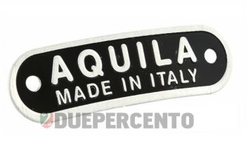 Targhetta "Aquila Made in Italy", sella/sella monoposto