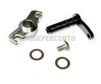 Perno selettore marce FRT innesto sezione quadrata, senza spina, doppio O-Ring per Vespa 50/ 50 Special/ ET3/ Primavera