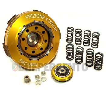Frizione FRT BFA, DRAG 4 dischi in carbonio, 8 molle per Vespa 50/ 50 Special/ ET3/ Primavera/ PK50-125/ FL/ XL/ ETS/ N/ APE