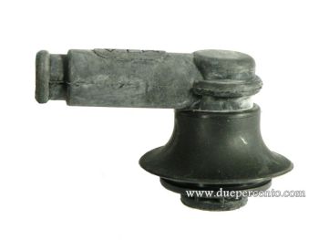 Pipetta candela POLINI rivestita in gomma, nero, 90° per candela M14