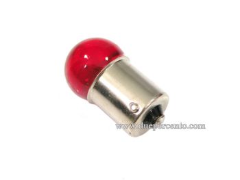Lampadina 12V 10W - BA15S - ROSSA luce stop per Vespa PX125-200/ T5/ ARCOBALENO