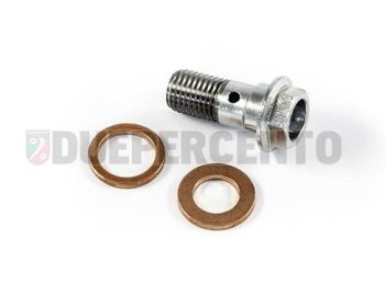 Vite cava OTTOPUNTOUNO per tubo freni M8 x 1.00 acciaio zincato