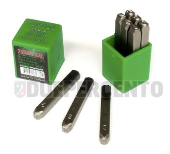 Punzoni numeri da 0 a 9, 5mm
