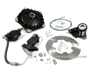 Kit freno a disco anteriore GRIMECA Classic NT con perno Ø 20mm per Vespa PK50-125/ X/ XL2/ PX125-200E/ '98/ MY/ '11/ T5 - BLACK EDITION