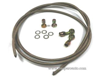Tubo freno in treccia SIP per pompa e pinza idraulici per Vespa 50/ 50 Special/ ET3/ Primavera/ PK50-125/ S/ XL/ XL2/ ETS/ PX125-200/ P200E/ Rally180-200/ T5/ GTR/ TS/ Sprint