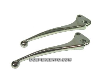 Coppia leve freno e frizione per Vespa PX125-200 1°/ P200E 1°/ 200 Rally/ Sprint / GTR/ TS, L=145mm