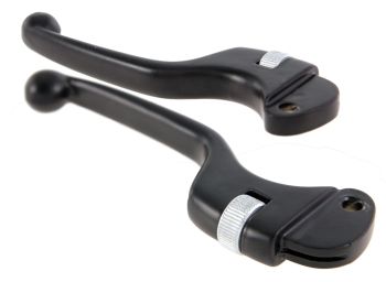 Coppia leve sportive SIP freno e frizione con registro - colore nero per Vespa Smallframe/ Largeframe