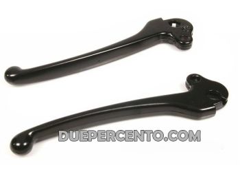 Coppia leve freno e frizione  L=150mm nere, per Vespa PX125-200/ P200E / Arcobaleno