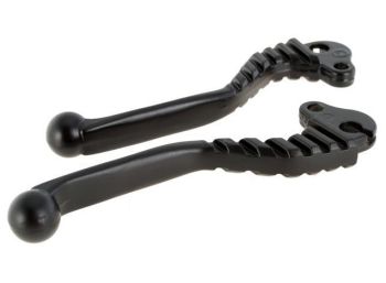 Coppia leve sportive FA ITALIA freno e frizione - colore nero L=130mm per Vespa Smallframe/ Largeframe