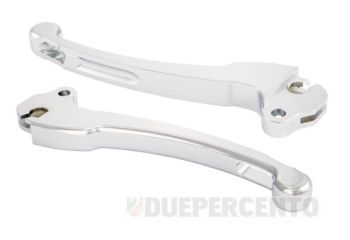 Coppia leve sportive SIP freno tamburo e frizione - cromato per Vespa Smallframe / Largeframe