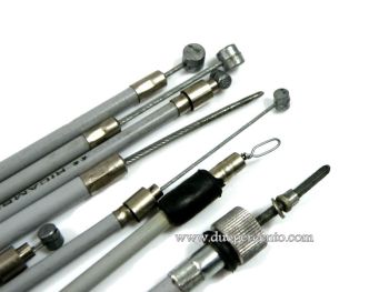 Kit cavi e guaine grigie in teflon per Vespa VBB/ VBA/ VNB/ VNA