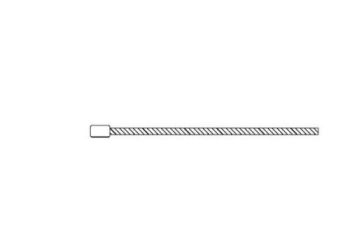 Cavo acceleratore Ø 1,2mm L=2000mm tipo svedese per Vespa 50/ 50 special/ ET3/ PK50-125/ PX125-200/Rally/ GTR/ GL