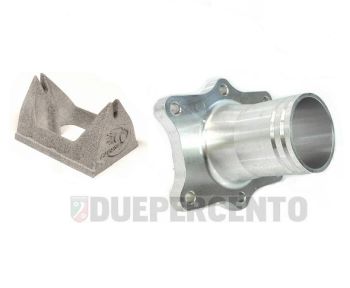 Collettore aspirazione FABBRI RACING 39mm, 6 fori, con guidaflussi per cilindri lamellari Quattrini