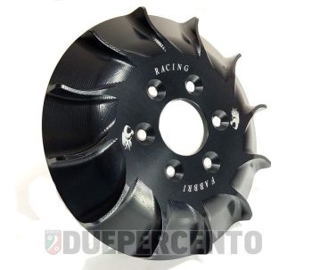 Ventola volano FABBRI RACING nero anodizzato, 240g per accensione SIP per Vespa 50/ 50 Special/ ET3/ Primavera/ PK50-125/ S/ XL/ XL2/ ETS