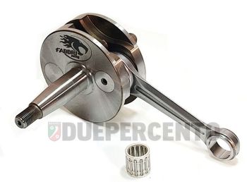 Albero motore FABBRI RACING, cono 20, biella 97 dal pieno, corsa 51, spalle 87, per Vespa PK 125/ S/ XL/ XL2/ FL/ HP/ N/ Rush