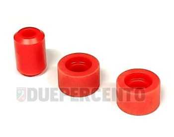 Tamponi di ricambio FABBRI Racing, 70 sha, rossi, per silent block carter Piaggio / Quattrini per Vespa 50/ 50 Special/ ET3/ Primavera/ PK50-125