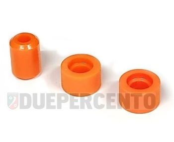 Tamponi di ricambio FABBRI Racing, 50 sha, arancioni, per silent block carter Piaggio / Quattrini per Vespa 50/ 50 Special/ ET3/ Primavera/ PK50-125