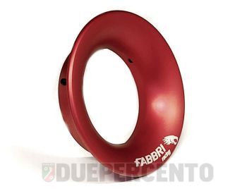 Cornetto Venturi maggiorato FABBRI RACING Øi 64.5mm, Øe 100mm, h 26mm, alluminio CNC rosso anodizzato, per VHS 34-38-39/ PHBH 28-30/ TMX35/ PWK38