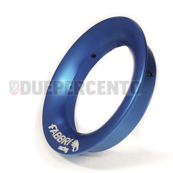 Cornetto Venturi maggiorato FABBRI RACING Øi 64.5mm, Øe 88mm, h 18.5mm, alluminio CNC blu anodizzato, per VHS 34-38-39/ PHBH 28-30/ TMX35/ PWK38