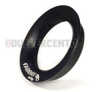 Cornetto Venturi maggiorato FABBRI RACING Øi 64.5mm, Øe 88mm, h 18.5mm, alluminio CNC nero anodizzato, per VHS 34-38-39/ PHBH 28-30/ TMX35/ PWK38