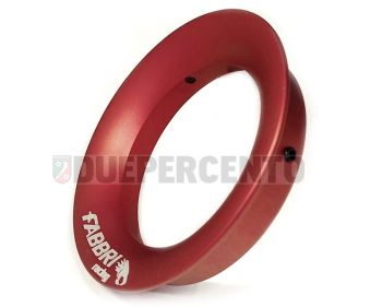 Cornetto Venturi maggiorato FABBRI RACING Øi 64.5mm, Øe 88mm, h 18.5mm, alluminio CNC rosso anodizzato, per VHS 34-38-39/ PHBH 28-30/ TMX35/ PWK38