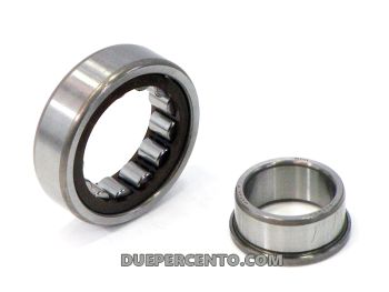 Cuscinetto a rulli 25X52X15 NJ 205 ETC3 albero motore lato volano e lato frizione per albero corsa 51 su carter Quattrini C1
