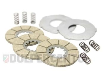 Dischi frizione SURFLEX 3 dischi in sughero, 2 infradisco, 6 molle per Lambretta 125 A/B/C/LC/D/LD/150 D/LD