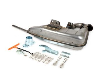 Marmitta BGM PRO Clubman V4.0 "non verniciata" per Lambretta 125 LI/LIS/DL/GP/150 LI/LIS/SX/DL/GP/175 TV 2°-3°/200 TV/SX/DL/GP