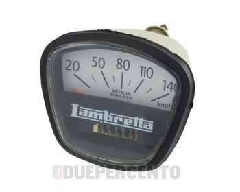 Contachilometri scala 140 km/h, per Lambretta 200 DL/GP