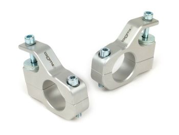 Supporti fissaggio ammortizzatore BGM PRO argento, in alluminio CNC per Lambretta 125 LI/LIS/DL/GP/150 LI/LIS/SX/DL/GP/175 TV/200 TV/SX/DL/GP