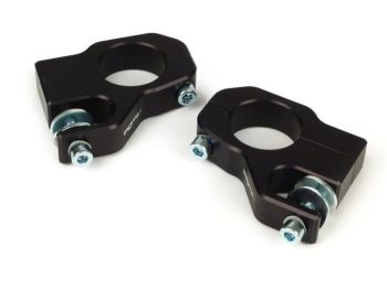 Supporti fissaggio ammortizzatore BGM PRO nero, in alluminio CNC per Lambretta 125 LI/LIS/DL/GP/150 LI/LIS/SX/DL/GP/175 TV/200 TV/SX/DL/GP
