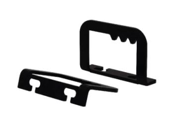 Ganci fissaggio tanica YGROS RACE neri per Vespa 50/ ET3/ PX125-200/ P200E/ T5/ COSA