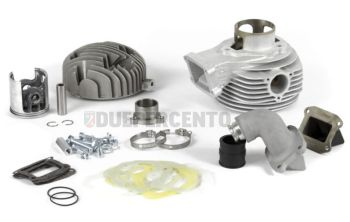 Cilindro da competizione CcCORSA lamellare, 160CC, alluminio, completo di testa per Vespa 125 VM/VN/150 VL/VB1T/VGL1T