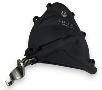 Carter frizione BOLLA ELABORAZIONI black a cremagliera per Vespa PK50XL2/ FL/ HP/ PK125FL/ XL2 adatto anche per Vespa 50/ 50 Special/ ET3/ Primavera/ PK50-125