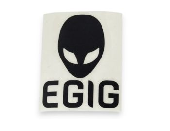Adesivo EGIG prespaziato nero - 70x90
