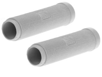 Coppia manopole ARIETE grigie, Ø 24/24 mm, l=125 mm per Vespa 125 V1-15/V30-33/VM/VN/VU