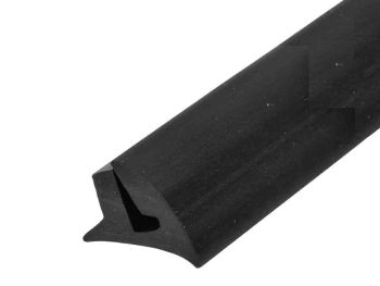 Profilo cofani destro e sinistro ARIETE nero, h=18 mm, l=113/113 cm per Vespa PX125-200 E Lusso/ '98/MY/T5