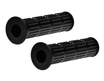 Coppia manopole nere, ARIETE Ø 24/24 mm, l=130 mm per Vespa P125-150X/PX125-200E/Lusso 1°/P150S/P200E