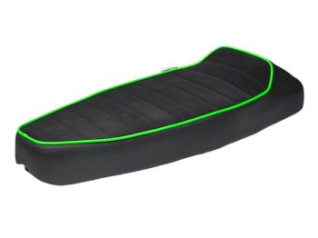 Sella NISA SPORT RACING bordino verde fluo, per Vespa 50/ 50 Special/ Et3/ Primavera