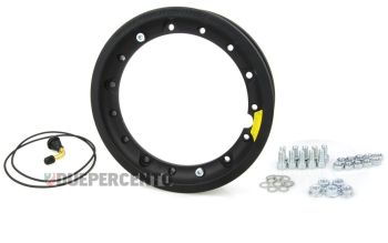 Cerchio in lega tubeless scomponibile PINASCO 2.10 nero per Vespa 50/ 50 special/ ET3/ PX125-200/ P200E/ Rally 180-200/ T5/ GTR/ TS/ Sprint