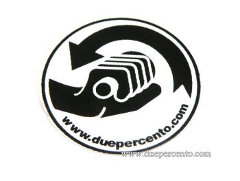 Adesivo Duepercento scootershop "tieni aperto"
