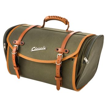 Borsa/valigia 35 L, SIP "Classic" verde oliva, grande, per portapacchi Vespa/Lambretta