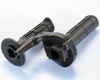 Comando gas super rapido POLINI 90° con manopole per Vespa 50/ 50 Special/ ET3/ PK50-125/ PX125-200/ P200E/ Rally/ GTR/ TS/ Sprint