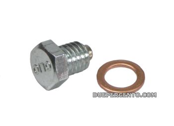 Vite tappo olio motore M8x8mm testa esagonale MD Racing magnetica "old style"